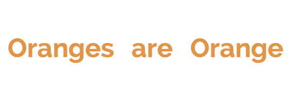 Oranges Text