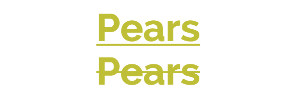 Pears Text